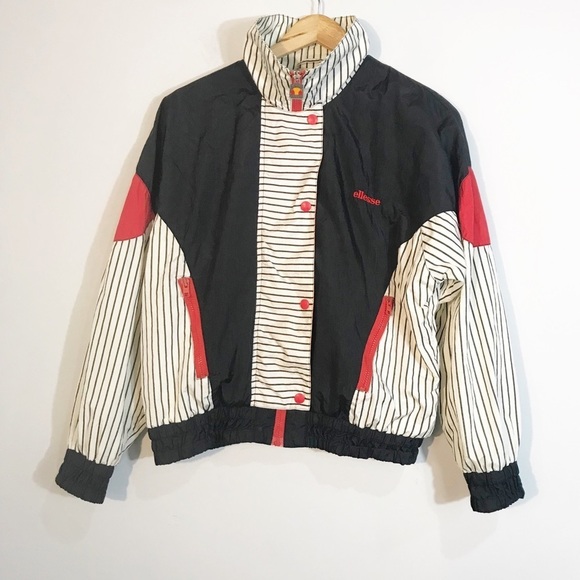 VINTAGE ELLESSE 80's Windbreaker Jacket - Picture 5 of 15